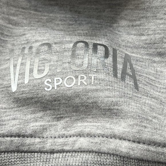 Victoria Secrets Sport VSX Pullover Sweatshirt Long Sleeve Pullover Large L Gray - Picture 4 of 6